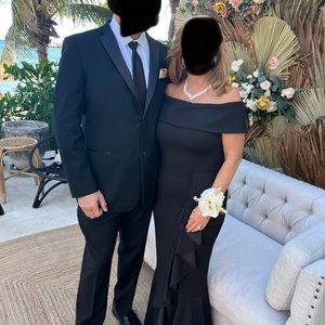 Hard to find full length off the shoulder formal gown